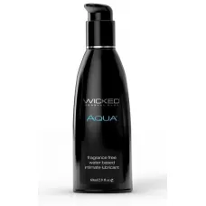 Легкий лубрикант с алоэ на водной основе Wicked AQUA - 60 мл  