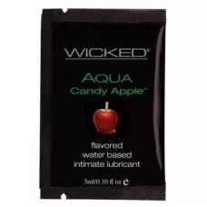 Лубрикант с ароматом сахарного яблока Wicked Aqua Candy Apple - 3 мл  