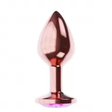 Пробка цвета розового золота с лиловым кристаллом Diamond Quartz Shine L - 8,3 см лиловый 