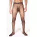 Мужские колготы в мелкую сеточку черный L-XL