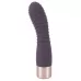 Фиолетовый вибратор с ребрышками Elegant Flexy Vibe - 15 см фиолетовый 