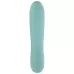 Аквамариновый мини-вибратор Straight Vibrator - 16,4 см аквамариновый 