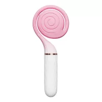 Розовый женский вибратор Lollipop с вакуумной стимуляцией розовый 