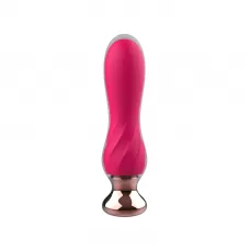 Розовый мини-вибратор Mini Vibrator с пультом ДУ - 12,5 см розовый 