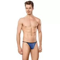 Мужские стринги из сеточки Doreanse Sexy синий M