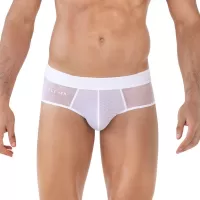 Белые полупрозрачные трусы-брифы Yin Yang Brief белый S