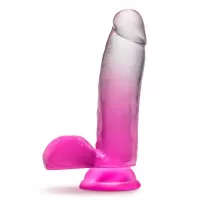 Розовый фаллоимитатор Sugar Magnolia - 17,1 см розовый 