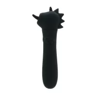 Черная вибропуля Unihorn USB Wild Spirit со стимуляцией язычком черный 