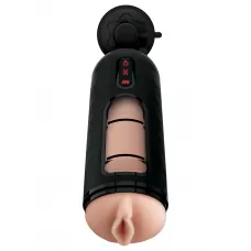 Мастурбатор-вагина с вибрацией Vibrating Mega Milker телесный с черным 