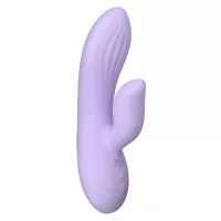 Сиреневый вибратор-кролик Hippo - 17 см сиреневый 