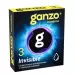 Супертонкие презервативы Ganzo Invisible - 3 шт  