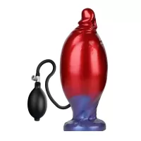 Красный фаллоимитатор с функцией расширения Shadow Behemoth - 21 см красный 