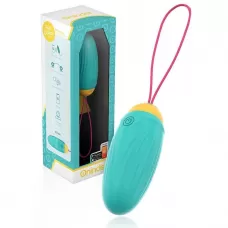 Бирюзовое виброяйцо с ротацией и управлением через приложение бирюзовый 