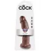 Коричневый фаллоимитатор 9  Cock - 22,9 см коричневый 