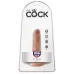 Анальный фаллоимитатор-мулат на присоске 5  Cock - 14 см кофейный 