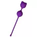 Фиолетовые вагинальные шарики A-Toys с ушками фиолетовый 