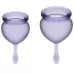 Набор фиолетовых менструальных чаш Feel good Menstrual Cup фиолетовый 