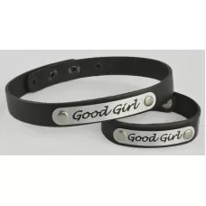 Черный чокер Good Girl черный с серебристым 