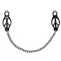 Зажимы на соски Darkside с цепочкой черный 