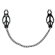 Зажимы на соски Darkside с цепочкой черный 