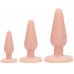 Набор телесных анальных пробок Anal Trainers Kit телесный 