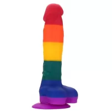 Разноцветный фаллоимитатор-реалистик COLOURFUL DILDO - 20 см разноцветный 