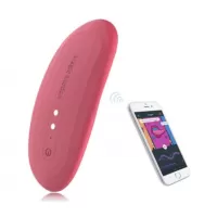 Вибромассажер в трусики Magic Motion Nyx - 8,8 см бордовый 