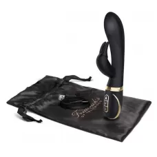 Черный вибратор-кролик с эффектом нагрева Warming Rabbit Vibrator черный 
