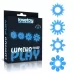 Набор из 4 голубых, светящихся в темноте эрекционных колец Lumino Play голубой 