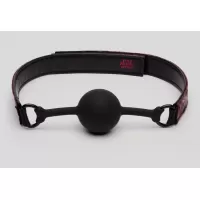 Кляп-шар на двусторонних ремешках Reversible Silicone Ball Gag красный с черным 