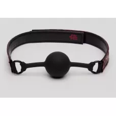 Кляп-шар на двусторонних ремешках Reversible Silicone Ball Gag красный с черным 