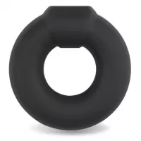 Черное эрекционное кольцо Ultra Soft Platinum Cure Silicone Cockring черный 