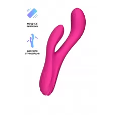 Розовый вибратор-кролик Osci 3 с функцией нагрева - 21 см розовый 
