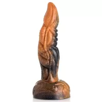 Фантазийный фаллоимитатор Ravager Rippled Tentacle Silicone Dildo - 20,3 см коричневый 