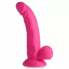 Розовый фаллоимитатор на присоске 7.5  Dildo with Balls - 21,5 см розовый 