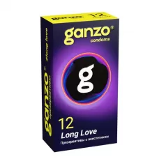 Презервативы с анестетиком для продления удовольствия Ganzo Long Love - 12 шт  