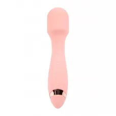 Нежно-розовый силиконовый wand-вибратор - 18,5 см нежно-розовый 