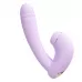 Сиреневый вибратор с возвратно-поступательными движениями и нагревом Minaka сиреневый 