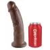 Коричневый фаллоимитатор 9  Cock - 22,9 см коричневый 