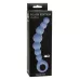 Синяя упругая анальная цепочка Flexible Wand - 18 см синий 