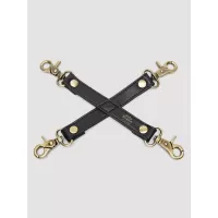 Черный фиксатор для манжет Bound to You Faux Leather Hogtie черный 