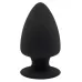 Черная анальная втулка Premium Silicone Plug M - 11 см черный 