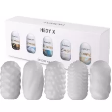 Набор из 5 мастурбаторов Hedy X5 Mixed белый 