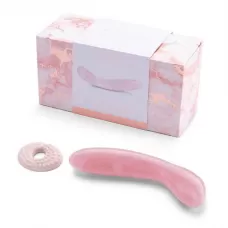 Массажер для G-точки Le Wand Crystal G-Wand из розового кварца розовый 