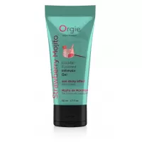 Съедобный интимный гель Orgie Lube Tube Cocktail Strawberry Mojito - 50 мл  