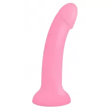 Фаллоимитатор из жидкого силикона Dildolls Glitzy - 17,6 см розовый 