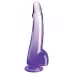 Фиолетовый фаллоимитатор с мошонкой на присоске 10’’ Cock with Balls - 27,9 см фиолетовый 