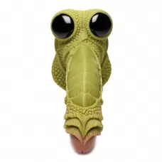 Фантазийный фаллоимитатор Swamp Monster Green Scaly Silicone Dildo - 23,9 см зеленый 