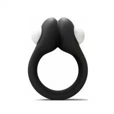 Черное эрекционное кольцо Zippy Vibrating Ring With Bullet черный 