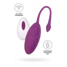 Фиолетовое силиконовое виброяйцо Purr фиолетовый 